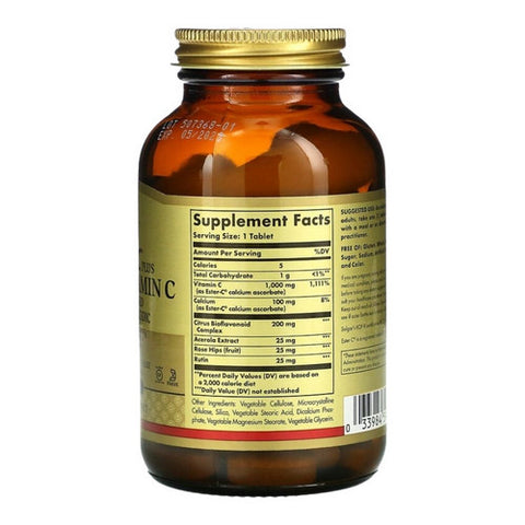 Solgar, Ester-C Plus Vitamin C (Ester-C Ascorbate Complex), 1000 mg, 90 Tabs