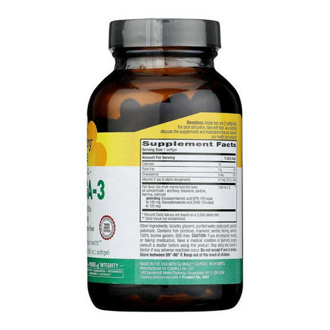 Country Life, Omega 3 Fish Body Oils, 1000 MG, 100 Sftgls Country Life