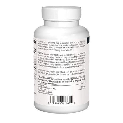 Source Naturals, L-Arginine, 200 Tabs Source Naturals