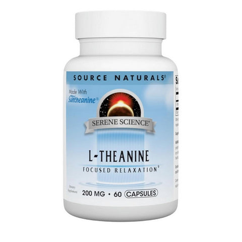 Source Naturals, L-Theanine, 200 mg, 60 Caps