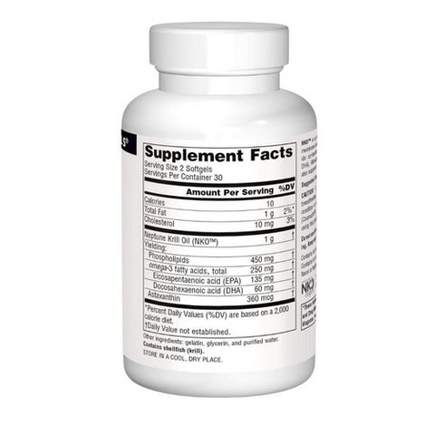 Source Naturals, Neptune Krill Oil Softgel, 60 Sg