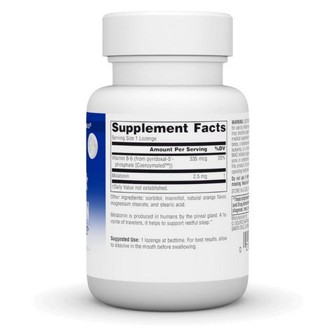 Source Naturals, Sleep Science Melatonin Orange, 2.5 mg, Sublingual Orange 60 Tabs