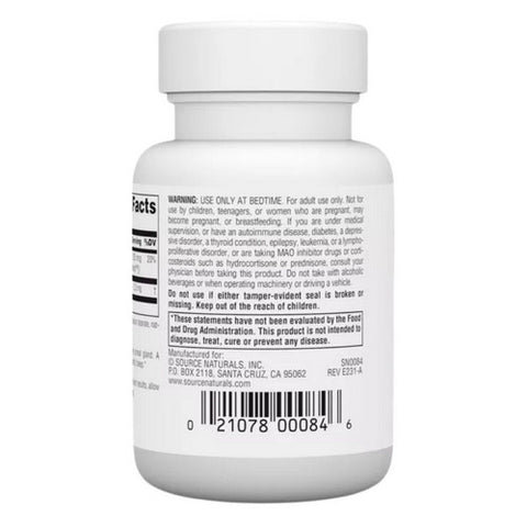 Source Naturals, Melatonin Peppermint, 2.5 mg, Sublingual Peppermint 60 Tabs