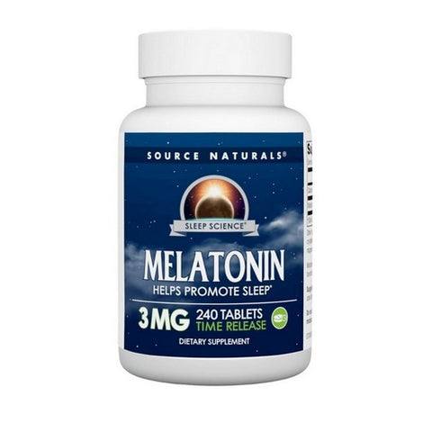 Source Naturals, Melatonin, 3 mg, Timed Release 240 Tabs