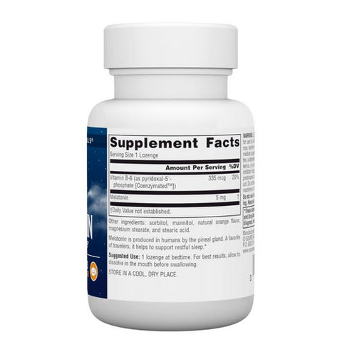 Source Naturals, Melatonin Orange, 5 mg, Sublingual Orange 50 Tabs