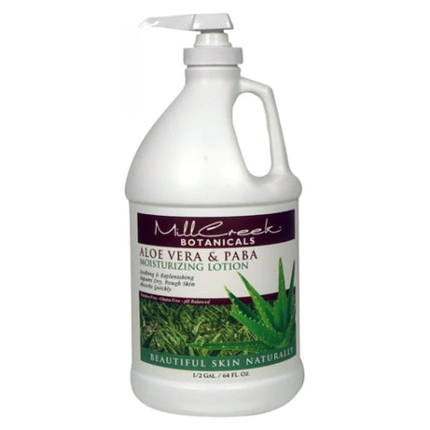 Mill Creek Botanicals, Botanicals Aloe Vera And PABA Moisturizing Lotion, 64 fl oz