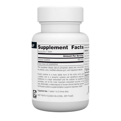 Source Naturals, N-Acetyl Cysteine, 600 MG, 30 Tabs