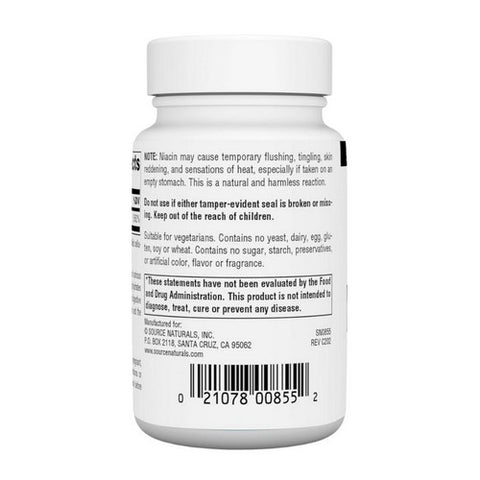 Source Naturals, Niacin, 250 mg, Timed Release, 100 Tabs