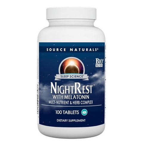 Source Naturals, Sleep Science Nightrest With Melatonin, 100 Tabs