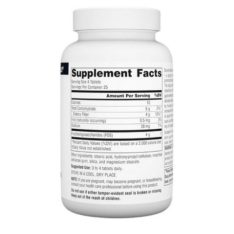 Source Naturals, FOS (Fructooligosaccharides), 1000 MG, 100 Tabs