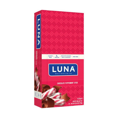 Clif Bar, Luna Chocolate Peppermint Stick Bar, 1.7 Oz(Case Of 15)