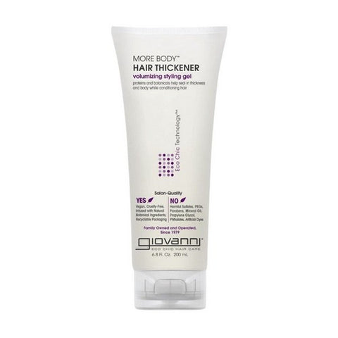 Giovanni Cosmetics, More Body Hair Thickener Volumizing Styling Gel, 6.8 oz