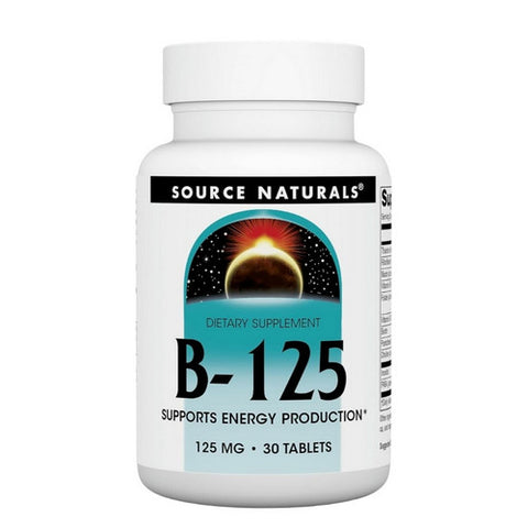 Source Naturals, B-125, 125 mg, 30 Tabs