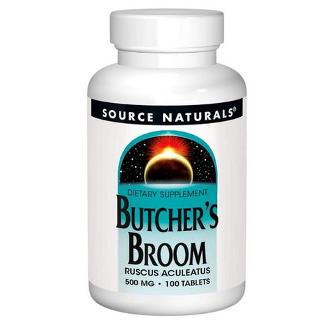 Source Naturals, Butcher's Broom, 500 MG, 100 Tabs