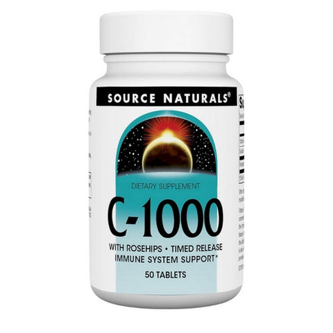 Source Naturals, C-1000, 1000 mg, 50 Tabs