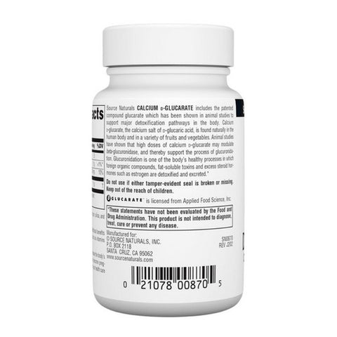 Source Naturals, Calcium D-Glucarate, 500 mg, 60 Tabs