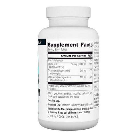 Source Naturals, Calcium and Magnesium, 300 mg, 100 Tabs