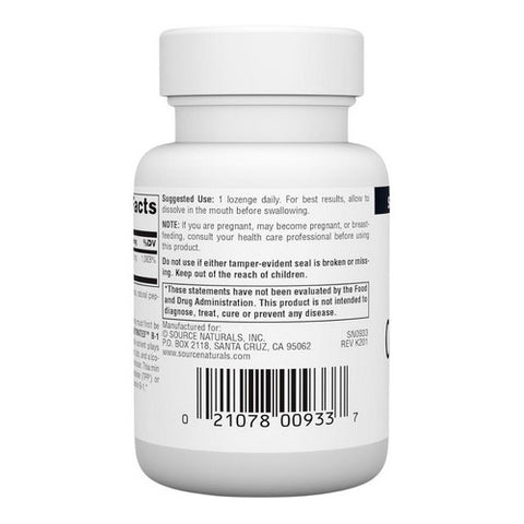 Source Naturals, Coenzymated B-1 Sublingual, 25 MG, 60 Tabs