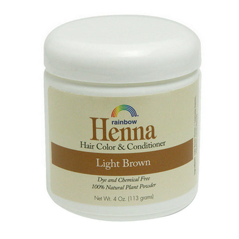 Rainbow Research, Henna Hair Colour And Conditioner Light Brown, PERSIAN LIGHT BROWN, 4 OZ