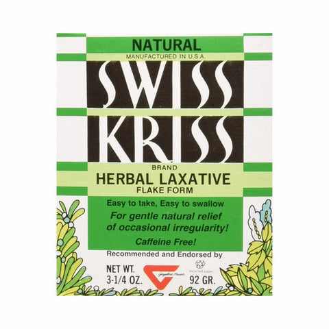Modern Sports Nutrition, Swiss Kriss Herbal Laxative, Flake Box, 3.25 Oz