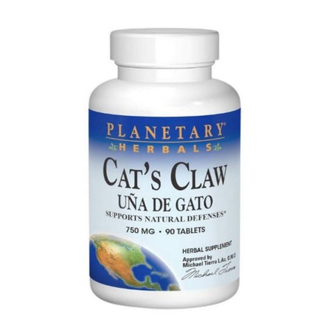 Planetary Herbals, Cat's Claw, 750 mg, 90 Tabs