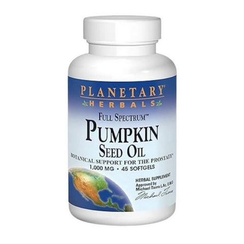 Planetary Herbals, Pumpkin Seed Oil, Full Spectrum, 1000 mg, 45 Caps