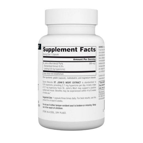 Source Naturals, St. John's Wort, 300 MG, 120 Caps Source Naturals