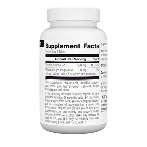 Source Naturals, B-1, 500 mg, 100 Tabs