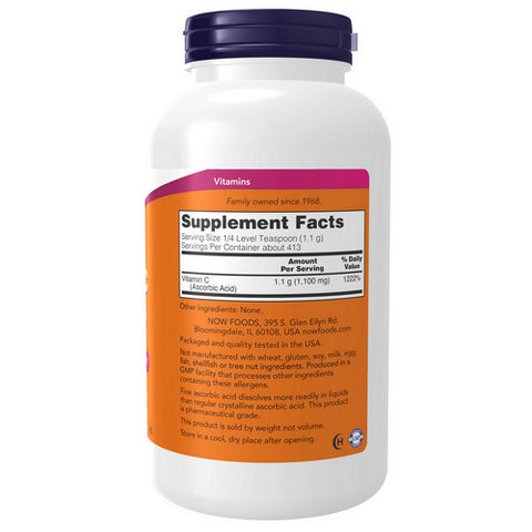 Now Foods, Vitamin C Crystals, 1 lbs