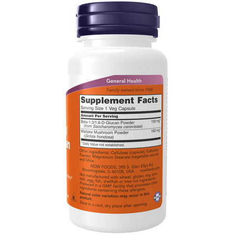 Now Foods, Beta 1-3/1-6- D -Glucan, 100 mg, 90 Veg Caps