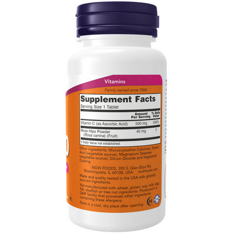 Now Foods, Vitamin C-500, 100 Tabs