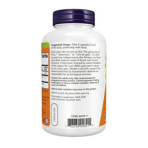 Now Foods, Cats Claw, 500 mg, 250 Caps Now Foods
