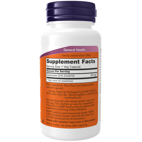 Now Foods, CoQ10, 30 Mg, 60 Veg Caps