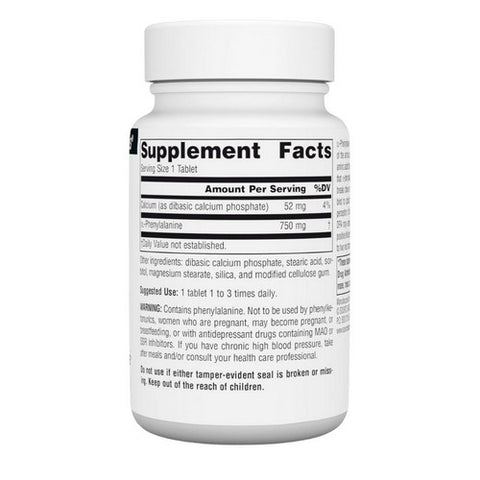 Source Naturals, DL-Phenylalanine, 750 mg, 30 Tabs