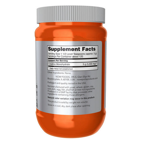 Now Foods, Creatine Monohydrate Powder, 600 GRM (21.2 OZ)