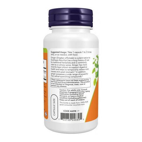 Now Foods, Ginger Root Extract, 250 mg, 90 Vcaps