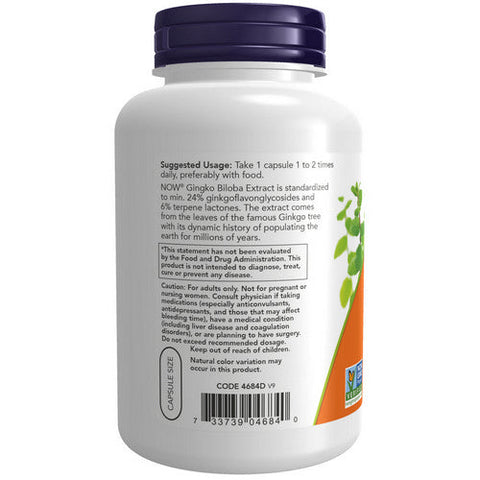 Now Foods, Ginkgo Biloba, 60 mg, 240 Caps Now Foods