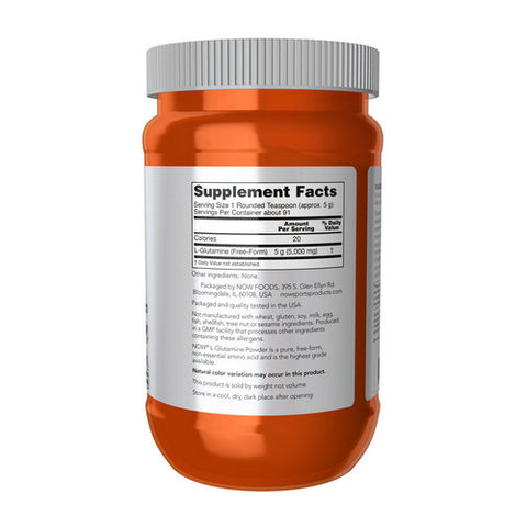 Now Foods, L-Glutamine Powder, POWDER, 1 Lb