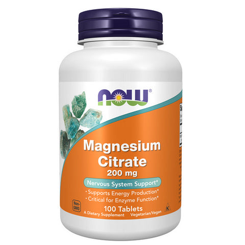 Now Foods, Magnesium Citrate, 200 mg, 100 Tabs