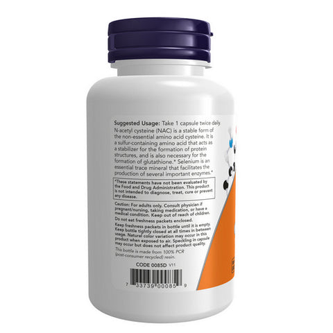 Now Foods, Nac-Acetyl Cysteine (NAC), 600 mg, 100 Caps