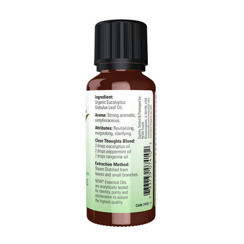 Now Foods, Organic Eucalyptus Oil, 1 OZ
