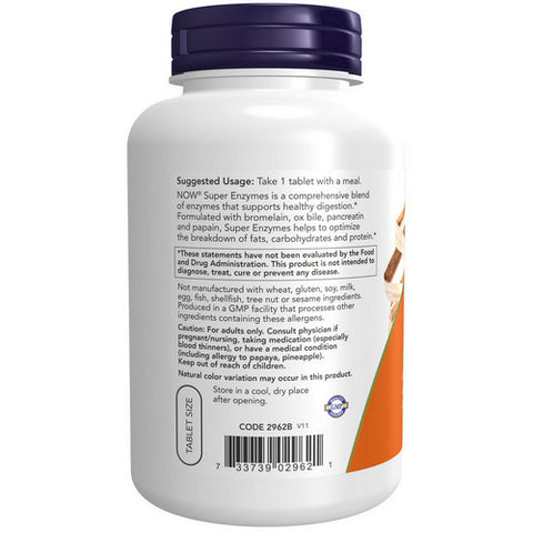 Now Foods, Super Enzymes, 180 Tabs