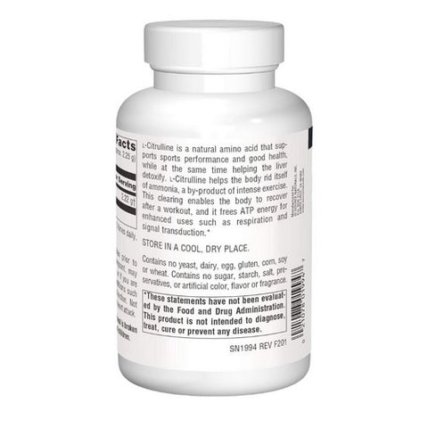 Source Naturals, L-Citrulline, 500 mg, Powder 3.53oz