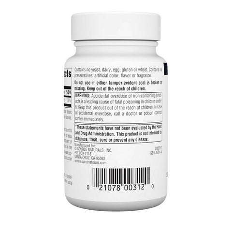 Source Naturals, Iron Chelate, 25 MG, 100 Tabs