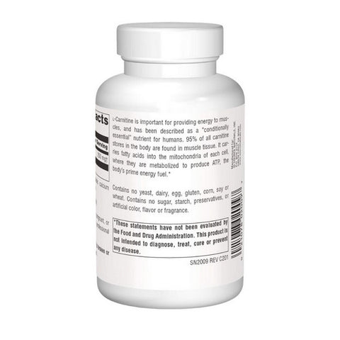 Source Naturals, L-Carnitine, 250 MG, Fumerate 120 Caps