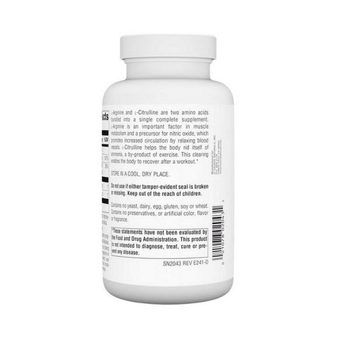 Source Naturals, L-Arginine L-Citrulline Complex, 120 Tabs