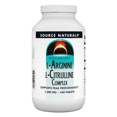 Source Naturals, L-Arginine L-Citrulline Complex, 240 Tabs
