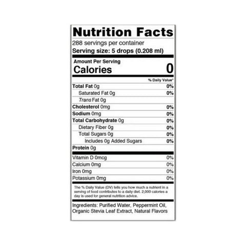 Sweetleaf Stevia, SweetLeaf Liquid Stevia, Peppermint 2 Fl Oz