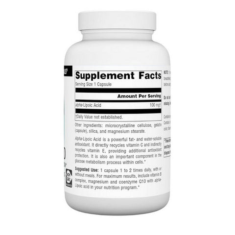 Source Naturals, Alpha Lipoic Acid, 100 mg, 120 Capsules