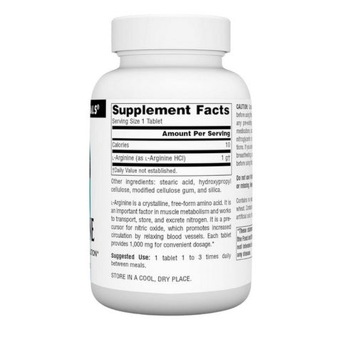 Source Naturals, L-arginine, 1000 mg, 50 Tabs